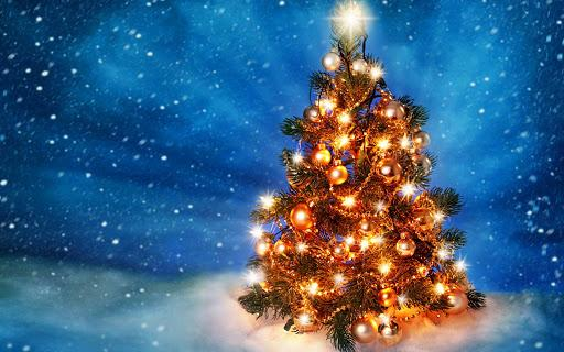 Zpívání u vánočního stromečku